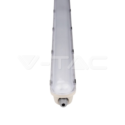 LED Waterproof Fitting M-Series 1500mm 48W 4000K Transparent SS Clip 120 lm/W - 3
