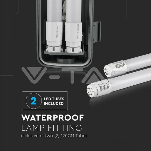 Pantalla estanca LED 2 tubos x 18W Blanco Natural - 11