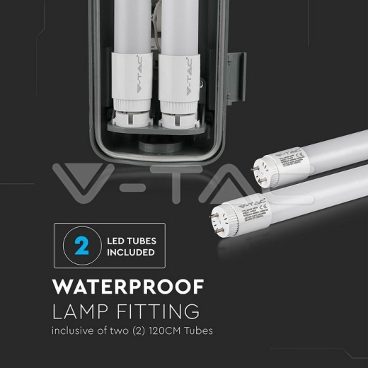 Pantalla estanca LED 2 tubos x 18W Blanco Frío - 11