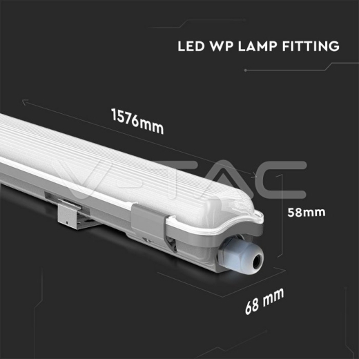 Pantalla estanca de LED 150cm 1*22W 4000K - 8