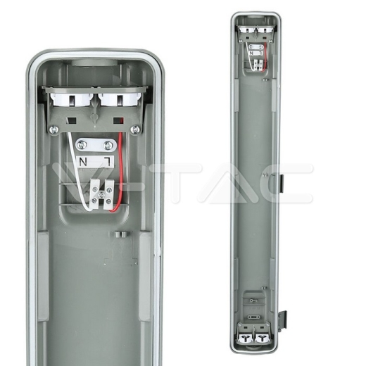 LED Waterproof Lamp Fitting 60cm 2x10W 4000K - 5