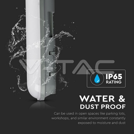 LED Waterproof Lamp PC/PC 1500mm 48W Natural White - 9