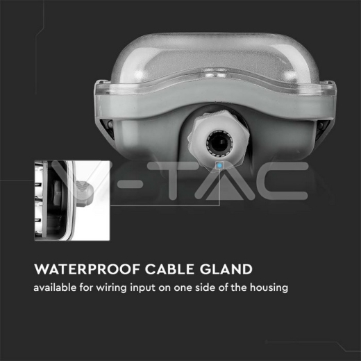Waterproof Fitting T8 2 x 60cm Metal Hermetic seal IP65 - 5