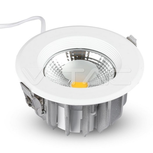 10W LED COB Downlight Redondo A++ 120 lm/W Blanco Cálido - 5