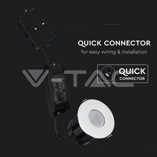 Downlight de LED 10W Bluetooth resistente a fuego dimmable con aros cambiables IP65 - 6