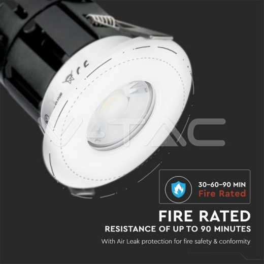 Downlight de LED 10W Bluetooth resistente a fuego dimmable con aros cambiables IP65 - 8