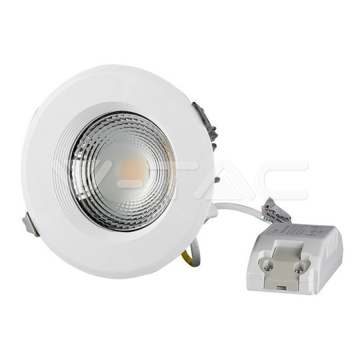 10W LED COB Downlight Round A++ 120 lm/Watt White - 2