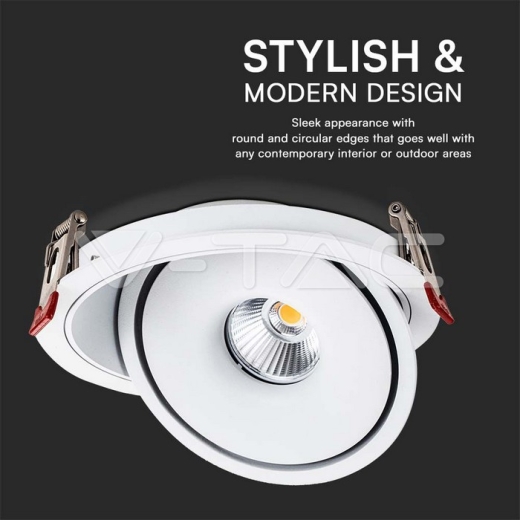 Downlight LED COB 20W 3 en 1 Cuerpo Blanco - 3