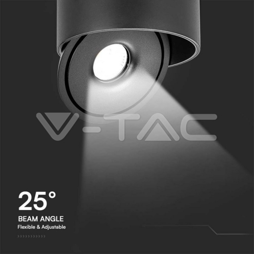 Downlight LED COB de Superficie 28W 3 en 1 Cuerpo Negro - 4