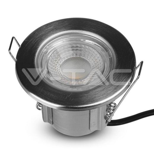 Downlight LED 5W resistente al fuego SAMSUNG Chip Dimmable, níquel, 3000K - 4