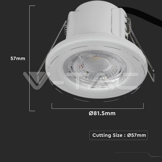 Downlight LED 5W SAMSUNG Chip protección contra el fuego color blanco 4000K - 13