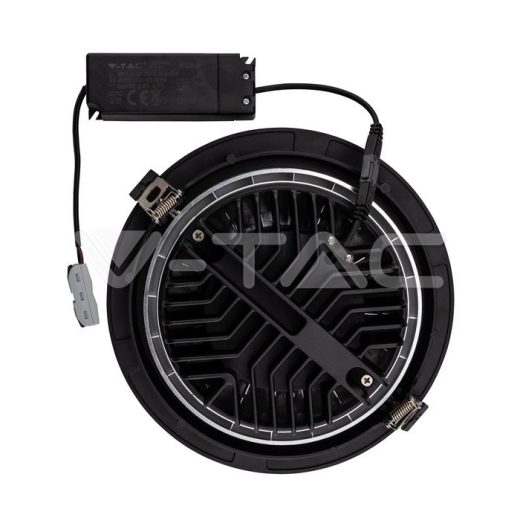 LED Downlight SAMSUNG Chip 30W COB Reflector Black 6400K - 2