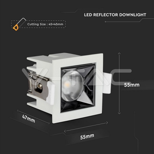 LED Downlight SAMSUNG Chip 4W SMD Reflector 36° 2700K - 13