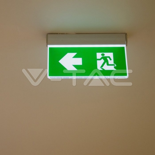 Luz de emergencia LED 2W techo/pared 6000K - 9