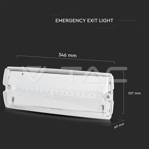 Luz de emergencia 3W 6000K IP65 1200 mAh - 13