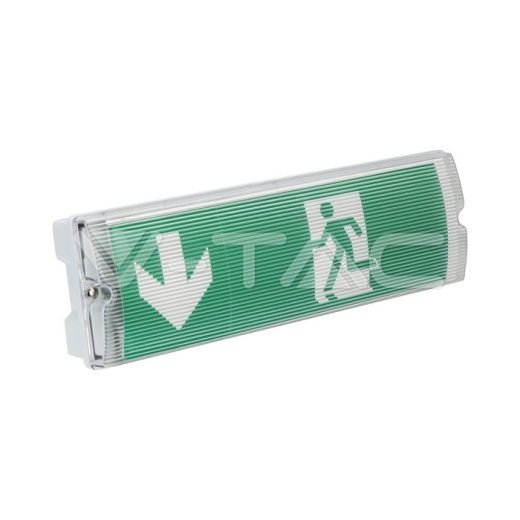 3W LED Emergency Light With Self Test Button & RF Control 6400K - 2