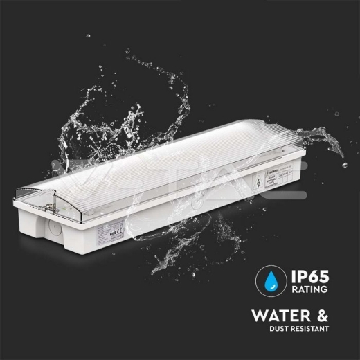 3W LED Emergency Light With Self Test Button & RF Control 6400K - 7