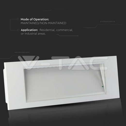 Luz de emergencia LED 3.8W 6000K IP20 - 12