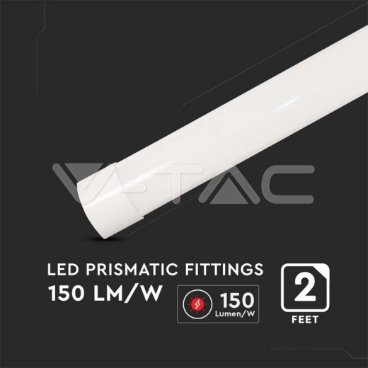 Pantalla estanca LED 15W 150 lm/W 3000K, Conexión rápida & cable 60cm - 3