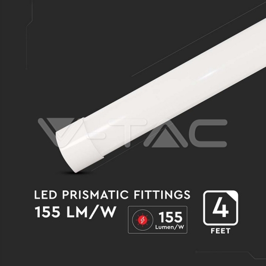 Pantalla estanca LED 30W LED 155 lm/W 6500K, Conexión rápida & cable 120cm - 3