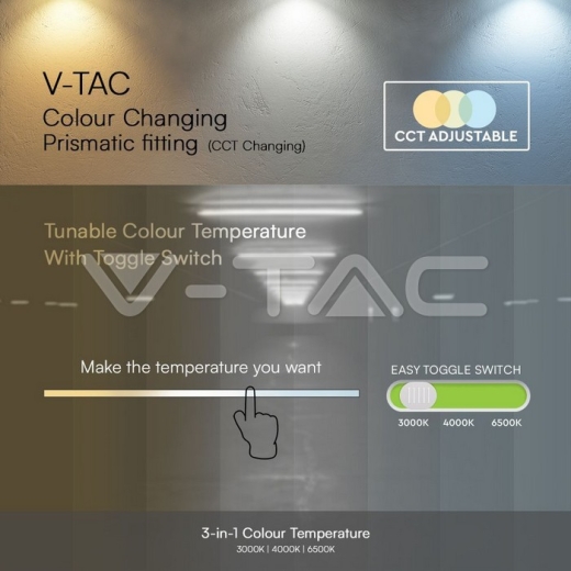 Grill Fitting LED 40W con ajuste de temperatura de color 120 cm - 4