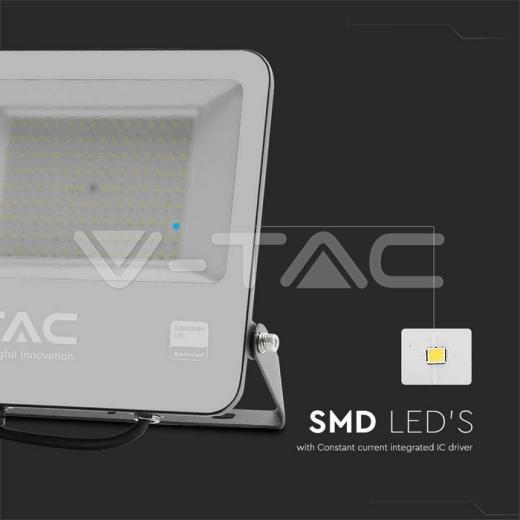 100W LED Floodlight SAMSUNG Chip Black Body 6500K Super Bright 135lm/W - 2