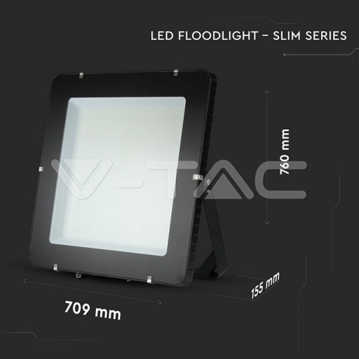 1000W LED Floodlight SMD SAMSUNG Chip Slim Black Body 6400K 120 lm/W - 11