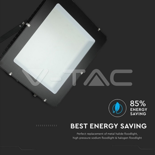 1000W LED Floodlight SMD SAMSUNG Chip Slim Black Body 6400K 120 lm/W - 7