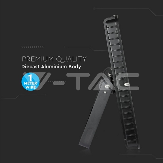 1000W LED Floodlight SMD SAMSUNG Chip Slim Black Body 6400K 120 lm/W - 9