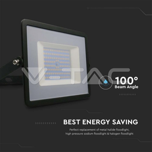 Proyector LED 100W SMD E-Series Cuerpo negro 6500K - 4