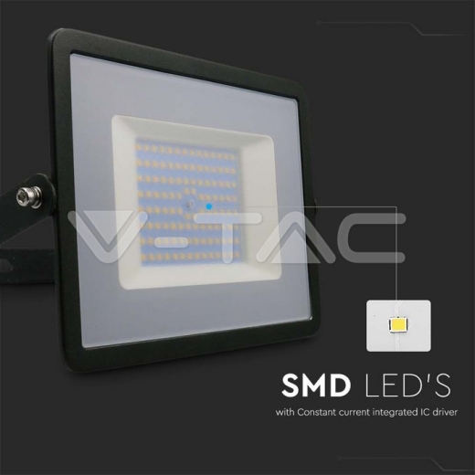 Proyector LED 100W SMD E-Series Cuerpo negro 3000K - 2