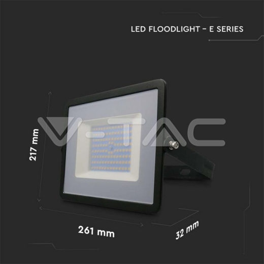 Proyector LED 100W SMD E-Series Cuerpo negro 3000K - 7