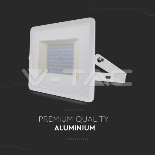 Proyector LED 100W SMD E-Series cuerpo blanco 3000K - 6