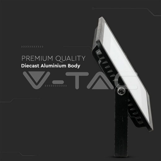 100W LED Floodlight SMD SAMSUNG Chip G2 Black Body 4000K - 9