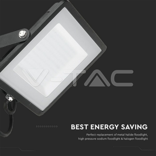 100W LED Floodlight SMD SAMSUNG Chip G2 Black Body 3000K - 7