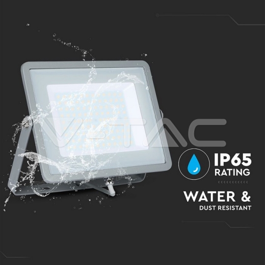 Proyector LED 100W SMD SAMSUNG CHIP Cuerpo Gris 4000K - 10