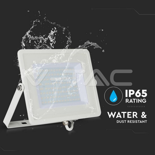 Proyector LED 100W SMD SAMSUNG CHIP Cuerpo Blanco 4000K - 9