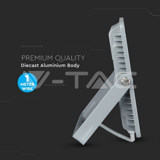 100W LED Floodlight SMD SAMSUNG Chip Slim Grey Body 3000K - 11