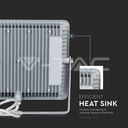 100W LED Floodlight SMD SAMSUNG Chip Slim Grey Body 4000K - 7