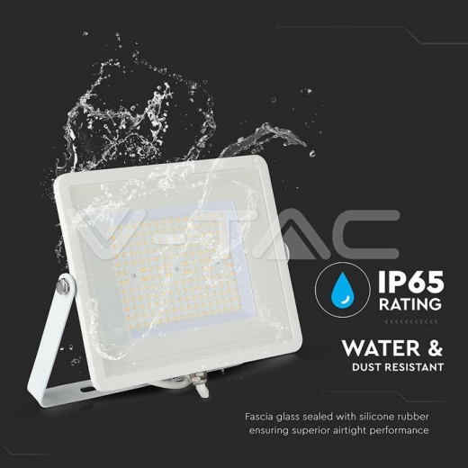 Proyector LED 100W SMD SAMSUNG Chip Slim Cuerpo blanco 4000K 115lm/w - 9