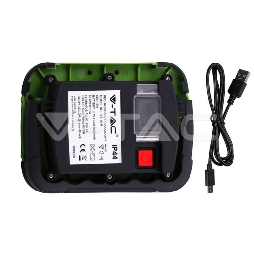 10W LED Floodlight Rechargeable SAMSUNG Chip IP44 4000K - 4