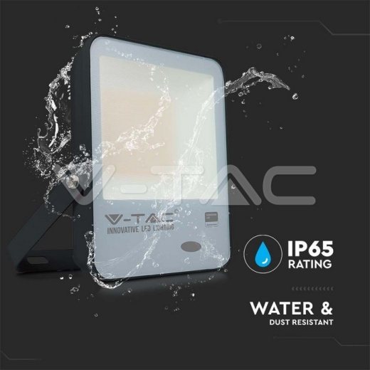 100W LED Sensor Day Light Floodlight SAMSUNG Chip 100 lm/W Black Body 4000K - 7