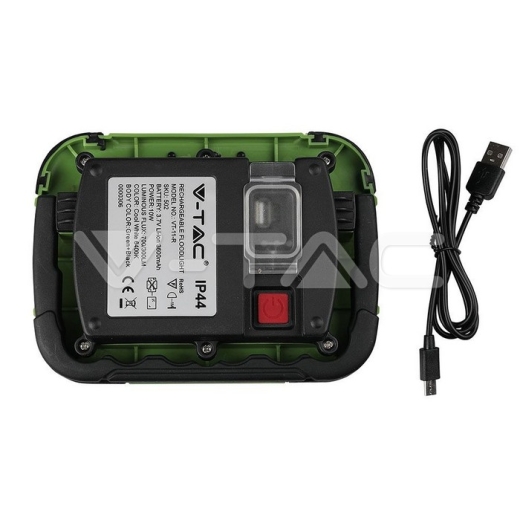 10W LED Floodlight Rechargeable SAMSUNG Chip USB + SOS Function IP44 6400K - 4