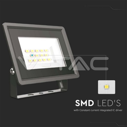 10W LED Floodlight SMD F-Series Black Body 3000K - 2