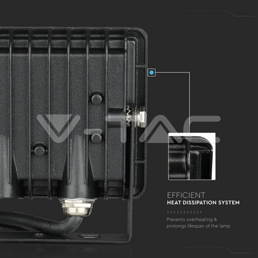 10W LED Floodlight SMD E-Series Black Body Green IP65 - 8
