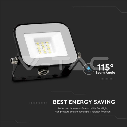 10W LED Floodlight SMD SAMSUNG Chip PRO-S Grey Body 3000K - 4