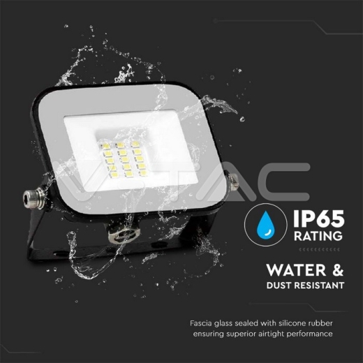 10W LED Floodlight SMD SAMSUNG Chip PRO-S Grey Body 4000K - 5