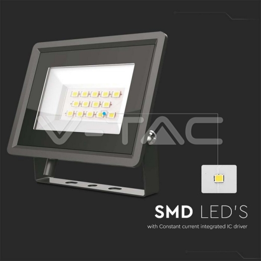 Proyector LED 10W SMD cuerpo negro 6400K - 2