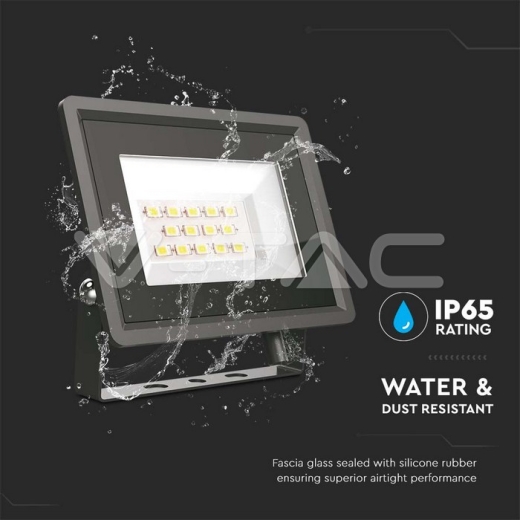 Proyector LED 10W SMD cuerpo negro 6400K - 5