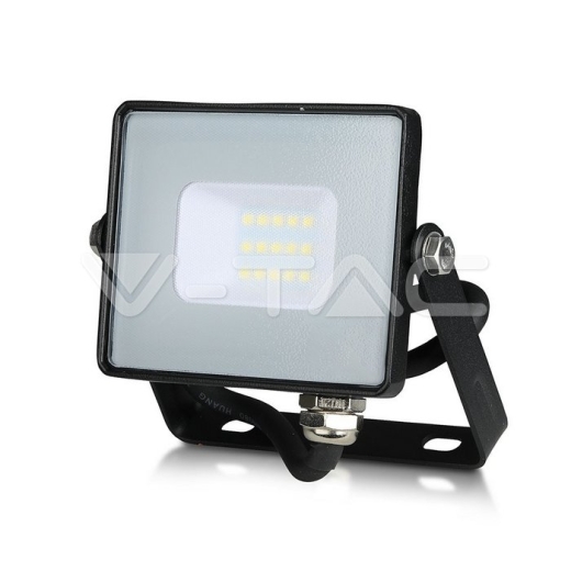 10W LED Floodlight SMD SAMSUNG Chip Slim Black Body 6400K - 3